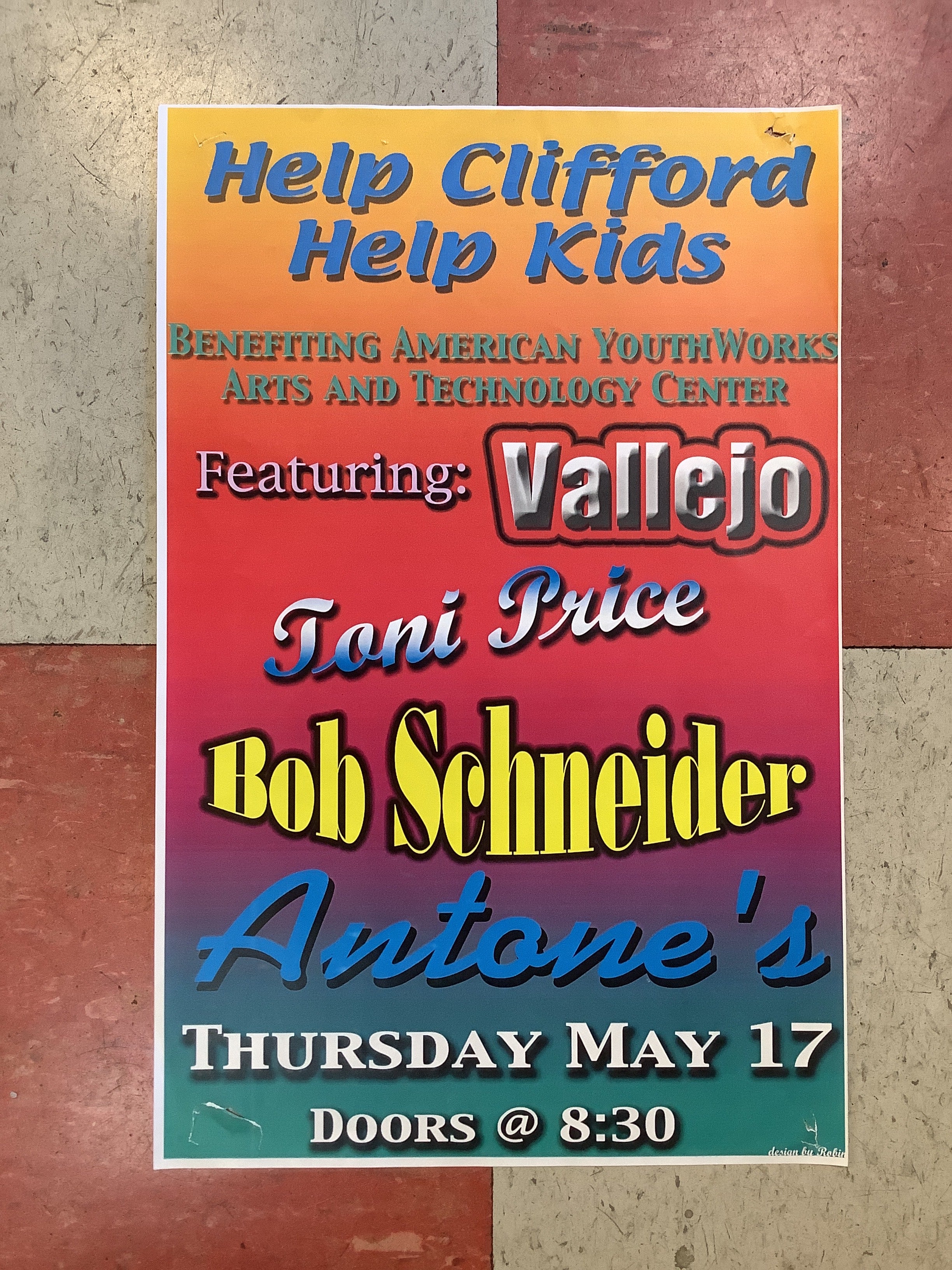 "Help Clifford Help Kids" at Antone's Nightclub - 2001 (Poster)