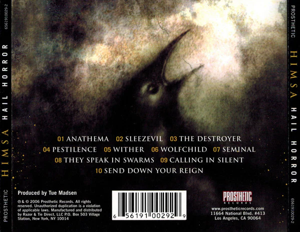 Himsa - Hail Horror (CD) - Image 2
