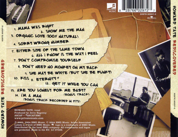 Howard Tate - Rediscovered (CD) - Image 2