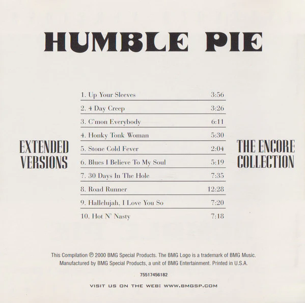 Humble Pie -  	Extended Versions: The Encore Collection (CD) - Image 3