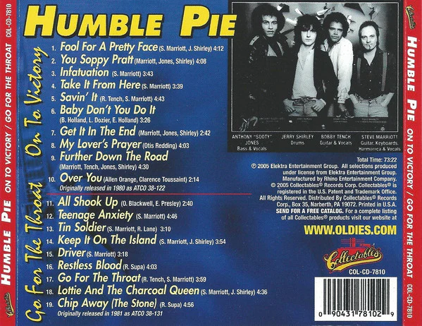 Humble Pie - On To Victory / Go For The Throat (CD) - Image 2