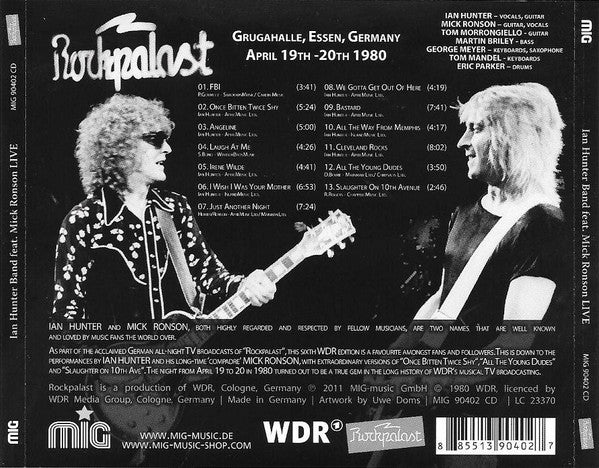 Ian Hunter Band Feat. Mick Ronson - Live At Rockpalast (CD) - Image 2