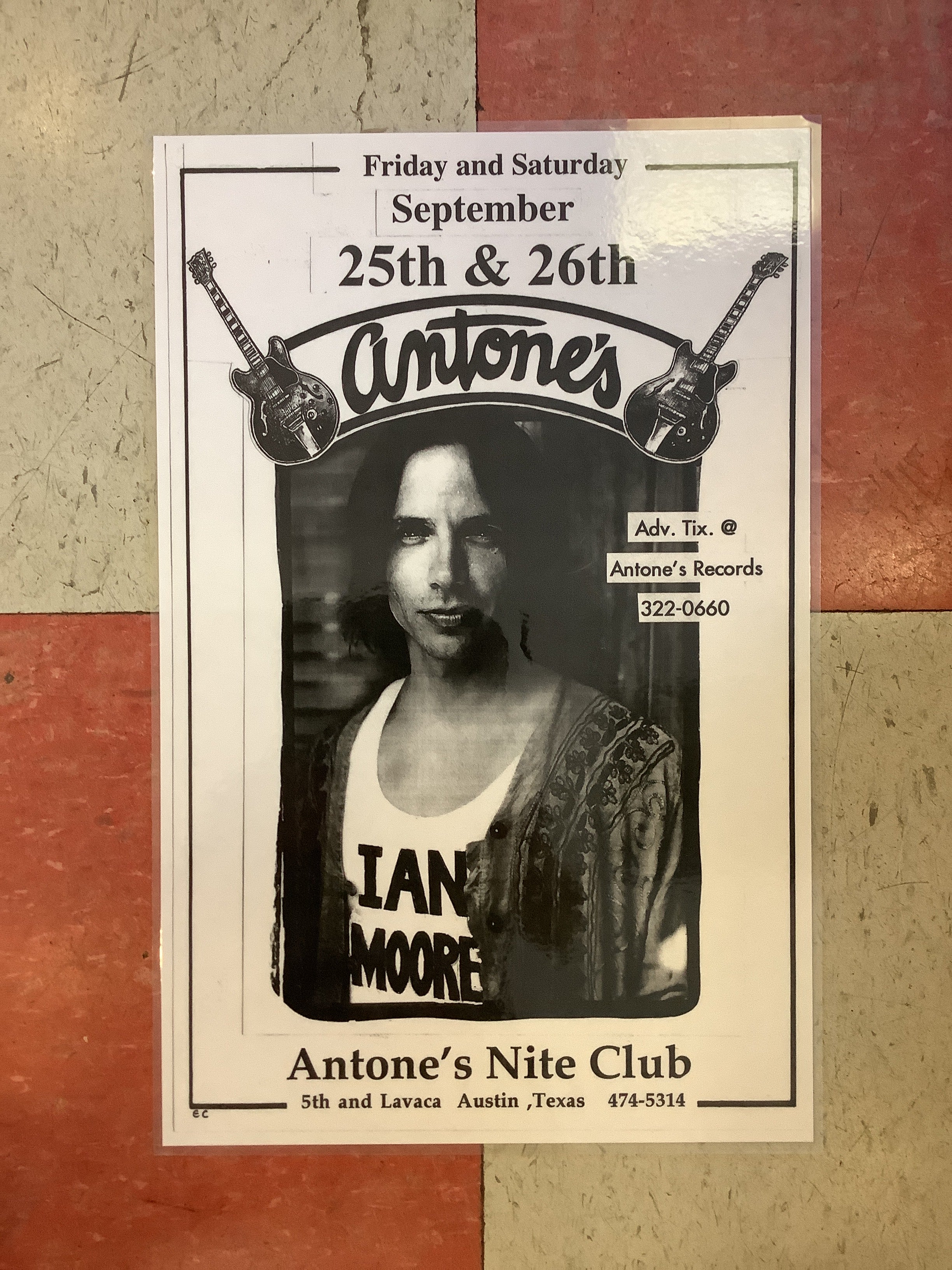 Ian Moore at Antone's (Poster)