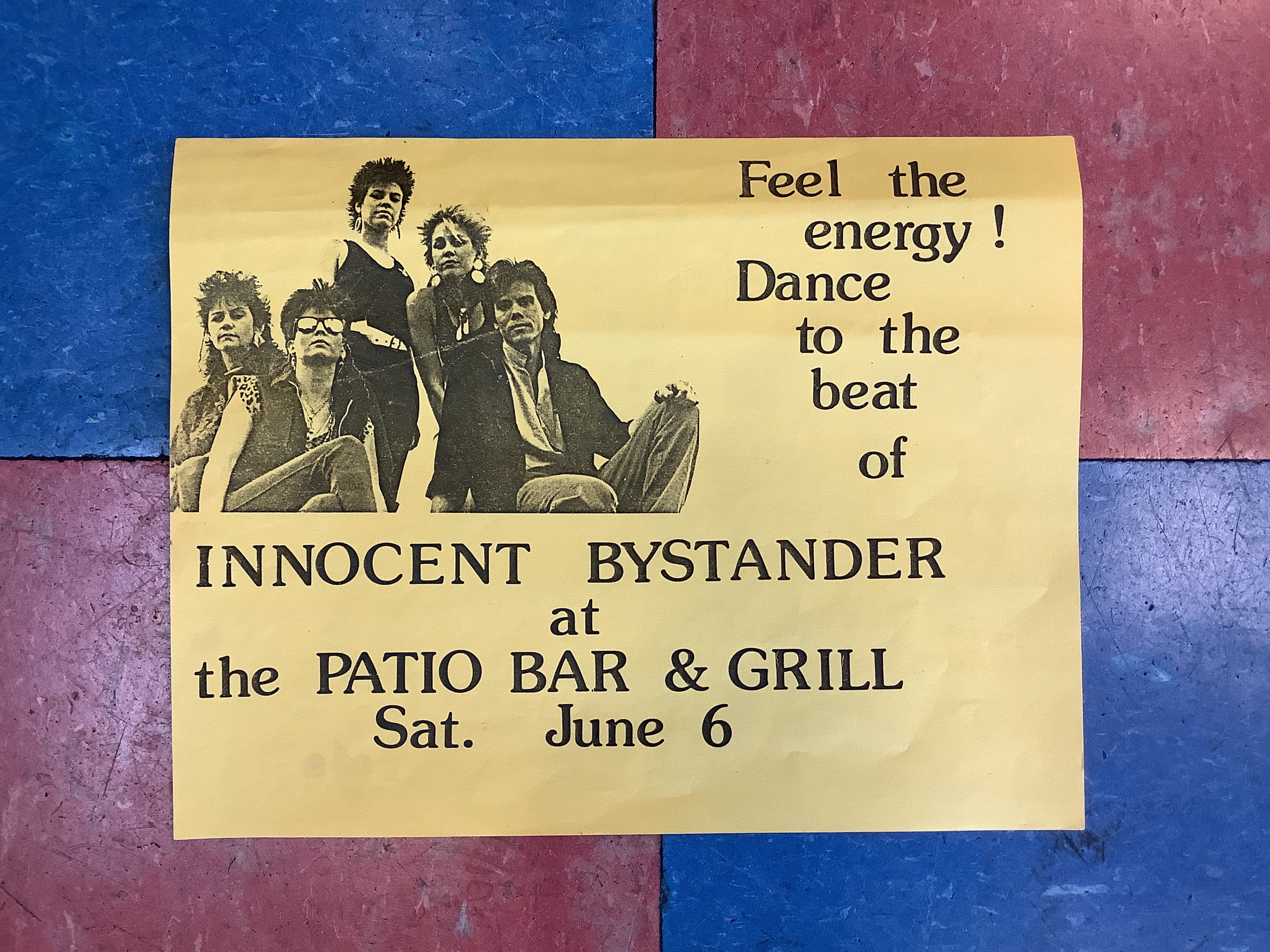 Innocent Bystander at The Patio Bar & Grill (Poster)