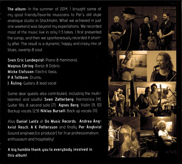J. Åsling Roots & Friends Feat. Sven Zetterberg - The Stockholm Sessions (CD) - Image 2