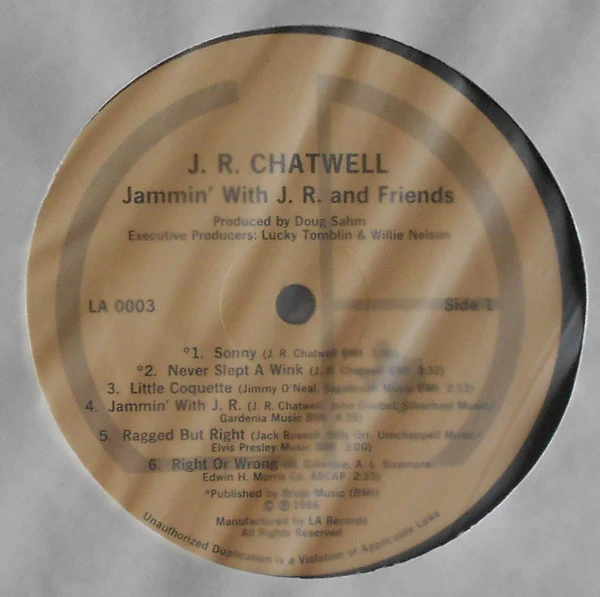 J.R. Chatwell - Jammin' With J.R. And Friends (Vinyl) - Image 3