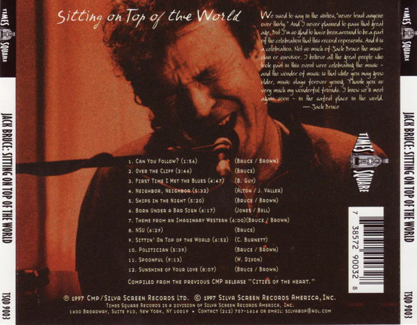 Jack Bruce - Sitting On Top Of The World (The 50th Birthday Concert) (CD) - Image 2