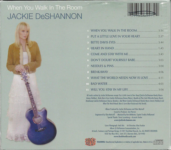 Jackie DeShannon - When You Walk In The Room (CD) - Image 2