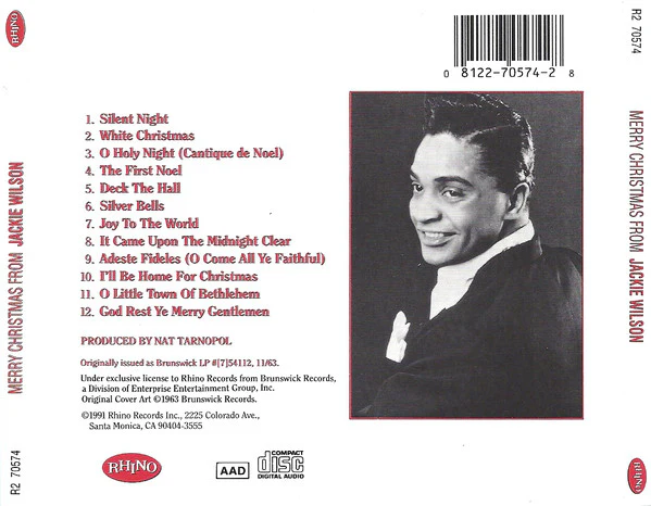 Jackie Wilson - Merry Christmas From Jackie Wilson (CD) - Image 3