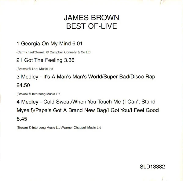 James Brown - The Best of James Brown Live! (CD) - Image 2