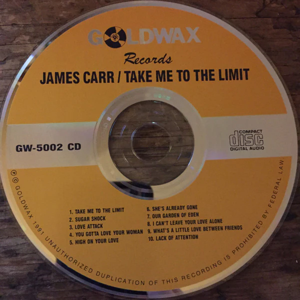 James Carr - Take Me To The Limit (CD) - Image 2
