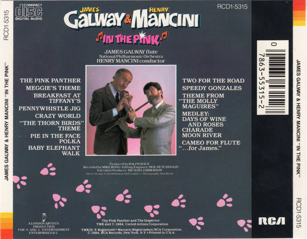 James Galway & Henry Mancini - In The Pink (CD) - Image 2