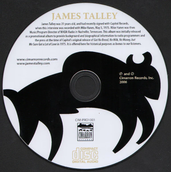 James Talley - Got No Bread, No Milk, No Money, But We Sure Got A Lot Of Love (CD) - Image 4