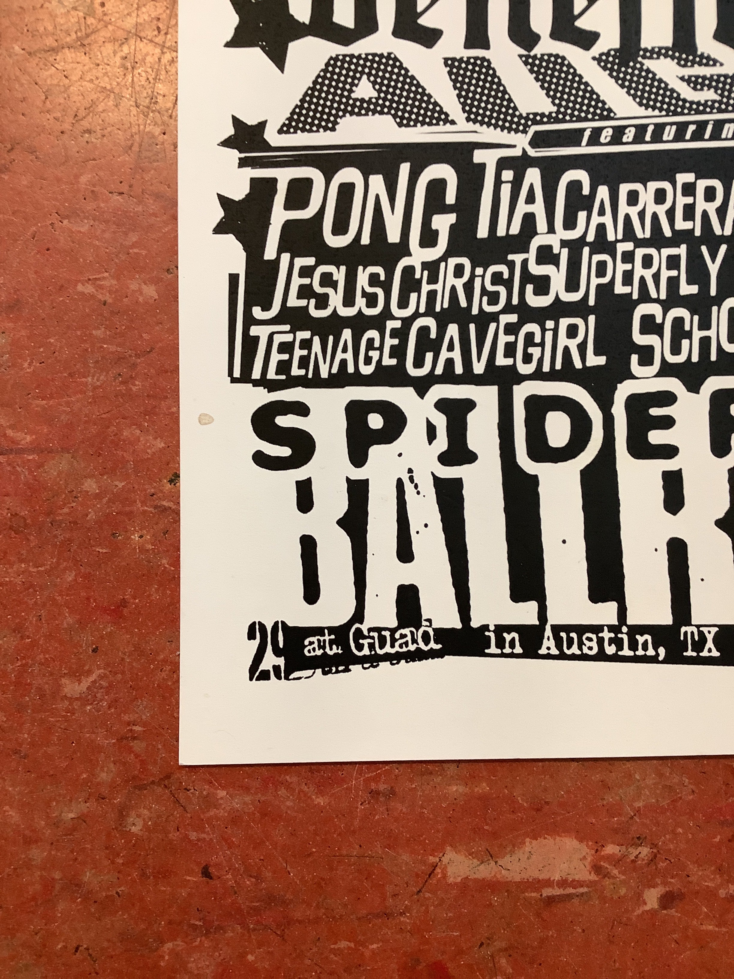 Jason Austin Benefit Show at Spiderhouse Ballroom - 2016 (Poster) - Image 5
