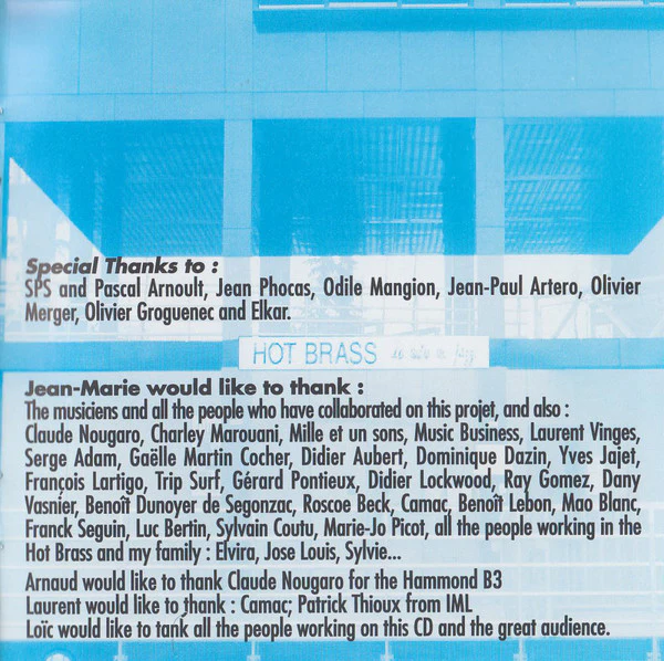 Jean-Marie Ecay - Atlantic Blues - Live at the Hot Brass (CD) - Image 11