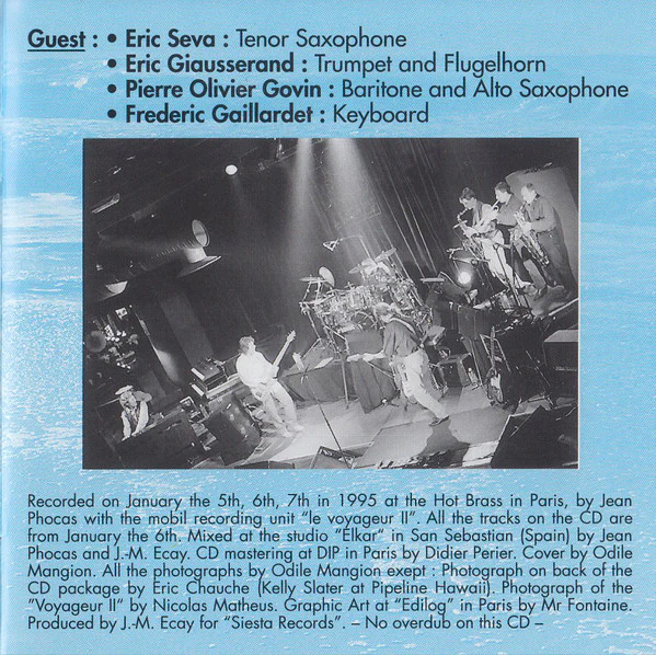 Jean-Marie Ecay - Atlantic Blues - Live at the Hot Brass (CD) - Image 5