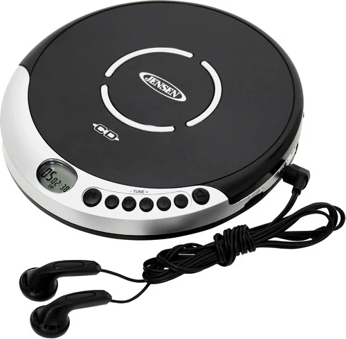 Jensen CD-60R Personal CD Player - 60 Second Anti-Skip - FM Radio