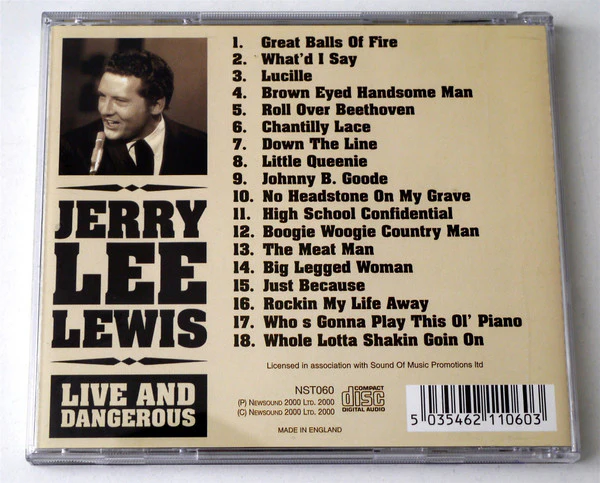 Jerry Lee Lewis - Live And Dangerous (CD) - Image 2