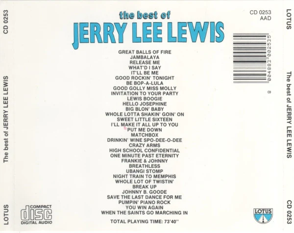 Jerry Lee Lewis - The Best Of Jerry Lee Lewis (CD) - Image 2