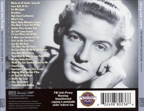 Jerry Lee Lewis - The Definitive Collection (CD) - Image 2