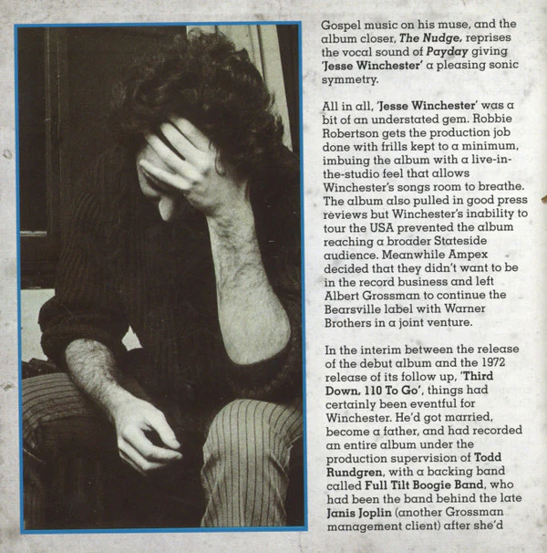 Jesse Winchester - Jesse Winchester / Third Down, 110 To Go (CD) - Image 5