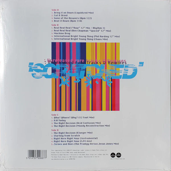 Jesus Jones - Scratched (Unreleased Rare Tracks & Remixes) (Vinyl) - Image 2