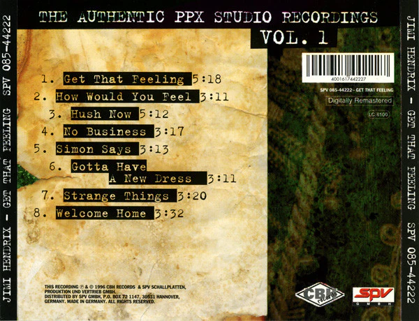 Jimi Hendrix - Get That Feeling (CD) - Image 2