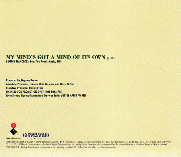 Jimmie Dale Gilmore - My Mind's Got A Mind Of Its Own (CD) - Image 2