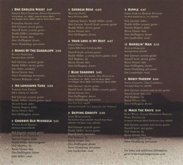 Jimmie Dale Gilmore - One Endless Night (CD, Album) - Image 5