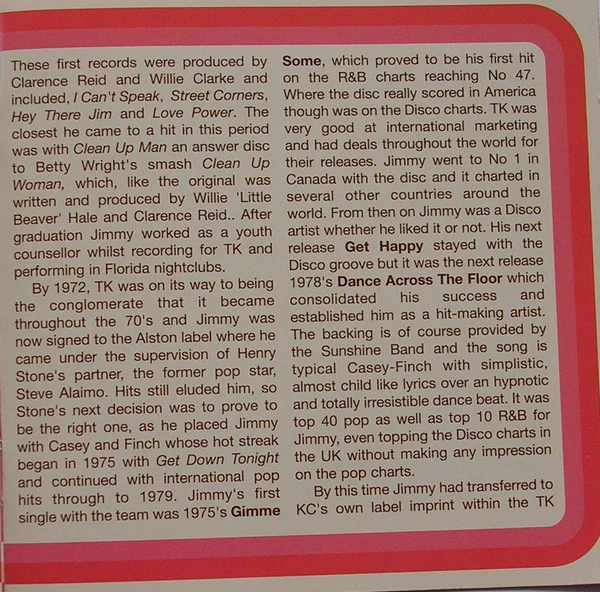 Jimmy "Bo" Horne - The Best Of The T.K. Years 1975-1985 (CD) - Image 5