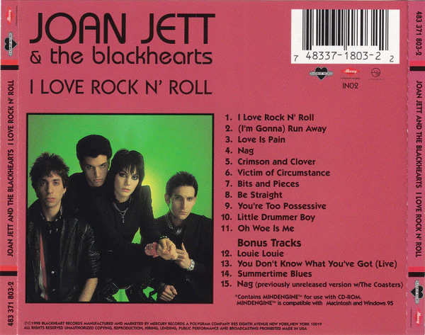 Joan Jett & The Blackhearts - I Love Rock 'N Roll (CD) - Image 2