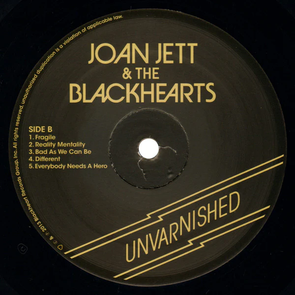 Joan Jett & The Blackhearts - Unvarnished (Vinyl) - Image 4