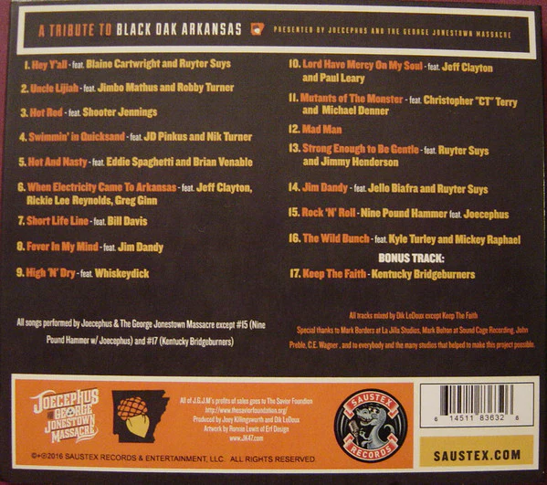 Joecephus And The George Jonestown Massacre - Mutants Of The Monster (A Tribute To Black Oak Arkansas) (CD) - Image 2