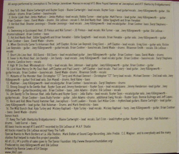 Joecephus And The George Jonestown Massacre - Mutants Of The Monster (A Tribute To Black Oak Arkansas) (CD) - Image 4