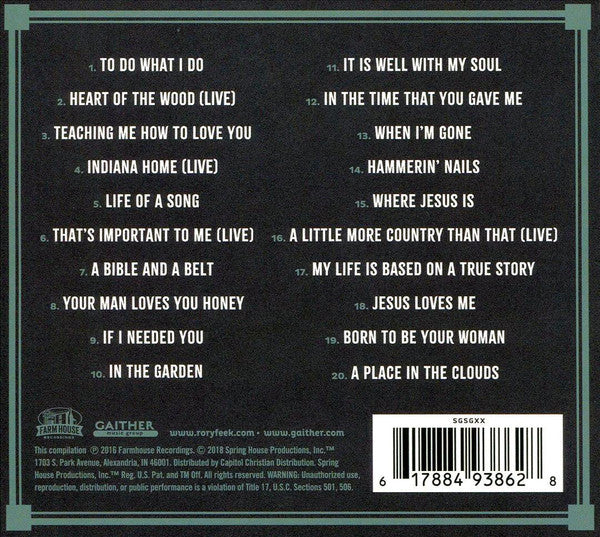 Joey + Rory - The Singer And The Song (The Best Of Joey+Rory) (CD) - Image 2
