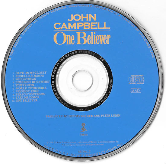 John Campbell - One Believer (CD) - Image 3