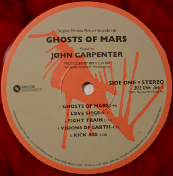 John Carpenter - Ghosts Of Mars (Original Motion Picture Soundtrack) (Vinyl) - Image 3