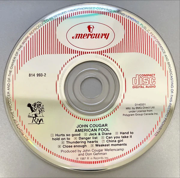 John Cougar* - American Fool (CD) - Image 3