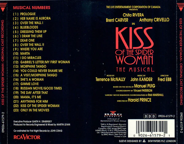 John Kander, Fred Ebb - Chita Rivera, Brent Carver, Anthony Crivello - Kiss Of The Spider Woman (CD) - Image 2