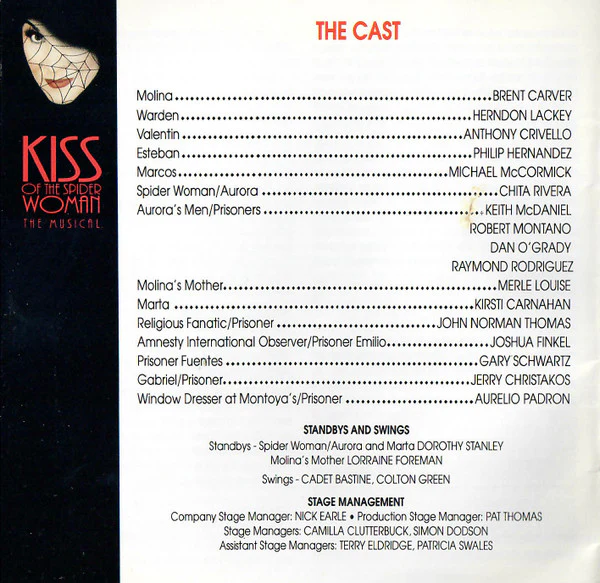 John Kander, Fred Ebb - Chita Rivera, Brent Carver, Anthony Crivello - Kiss Of The Spider Woman (CD) - Image 4