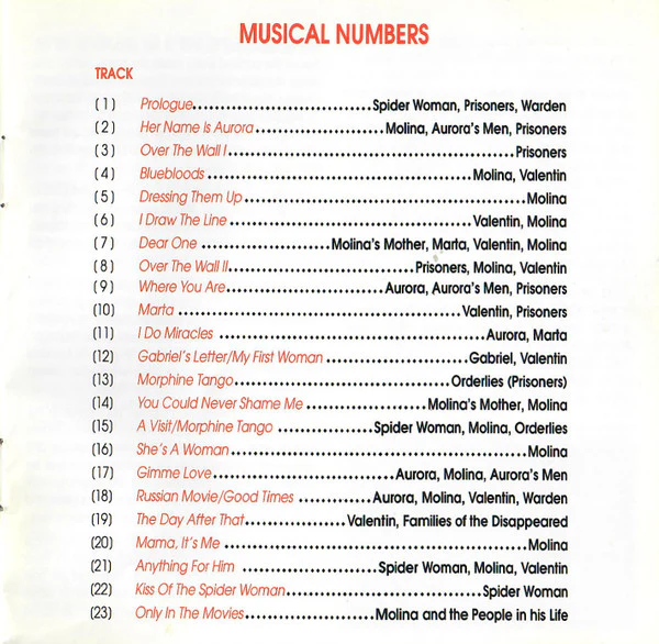 John Kander, Fred Ebb - Chita Rivera, Brent Carver, Anthony Crivello - Kiss Of The Spider Woman (CD) - Image 5