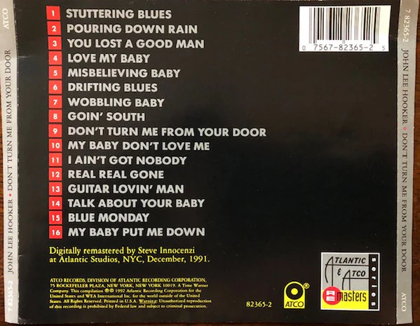 John Lee Hooker - Don't Turn Me From Your Door - John Lee Hooker Sings His Blues (CD) - Image 5
