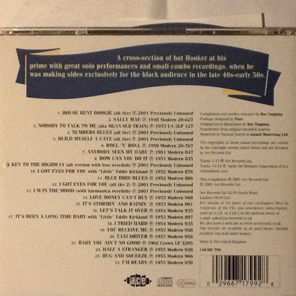 John Lee Hooker - House Rent Boogie (CD) - Image 2