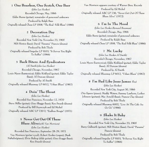 John Lee Hooker - The Best Of John Lee Hooker (1965 To 1974) (CD) - Image 5