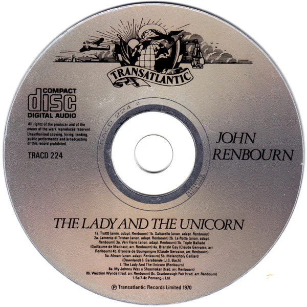 John Renbourn - The Lady And The Unicorn (CD) - Image 3