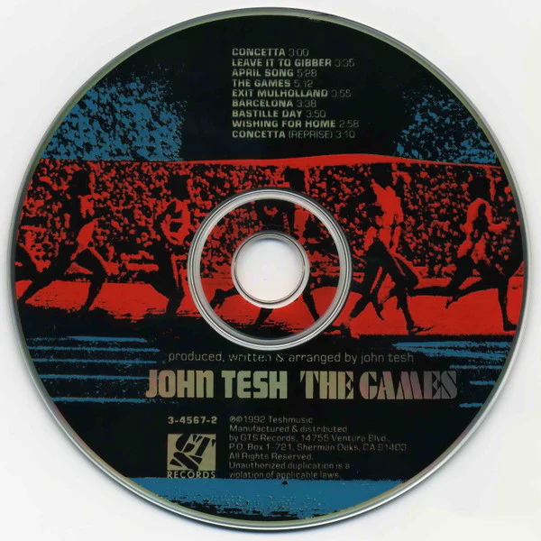 John Tesh - The Games (CD) - Image 4