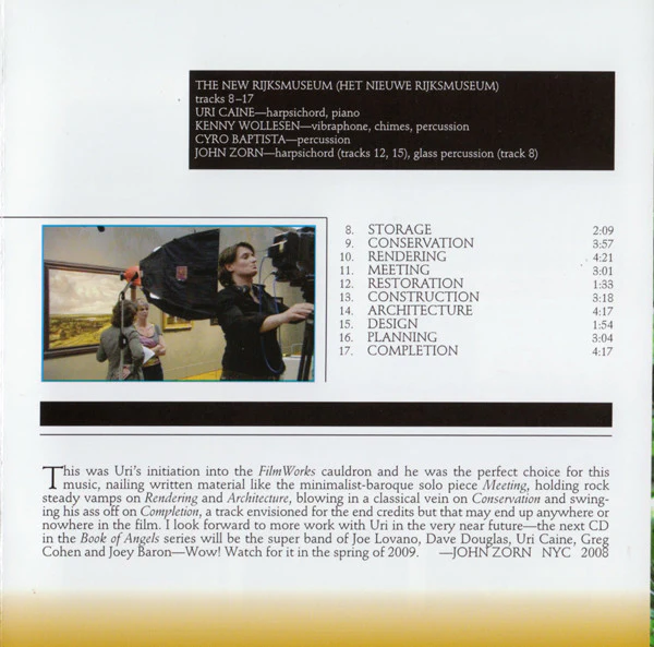 John Zorn - Filmworks XXI: Belle De Nature And The New Rijksmuseum (CD) - Image 5