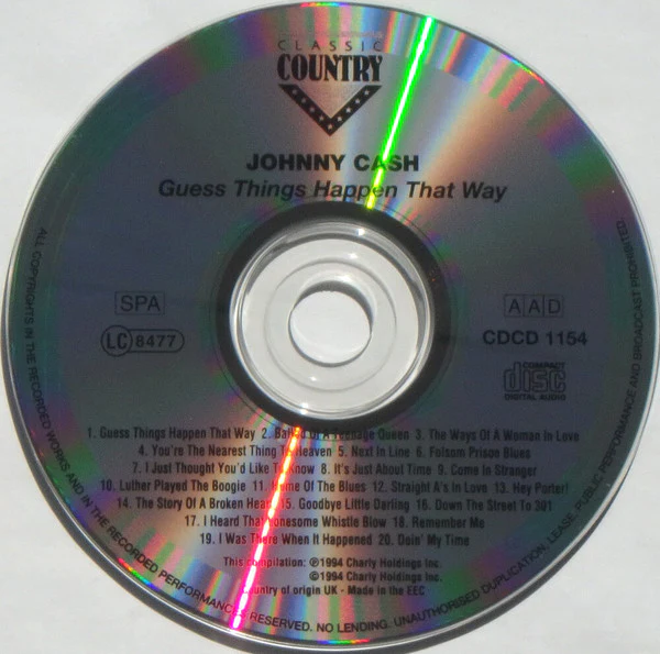 Johnny Cash - Guess Things Happen That Way (CD) - Image 2