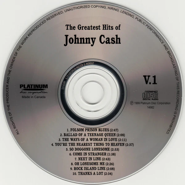 Johnny Cash - The Greatest Hits Of Johnny Cash (CD) - Image 3