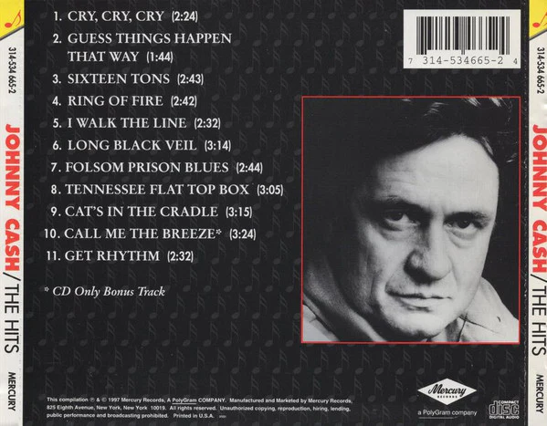 Johnny Cash - The Hits (CD) - Image 2